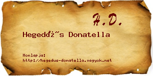 Hegedűs Donatella névjegykártya
